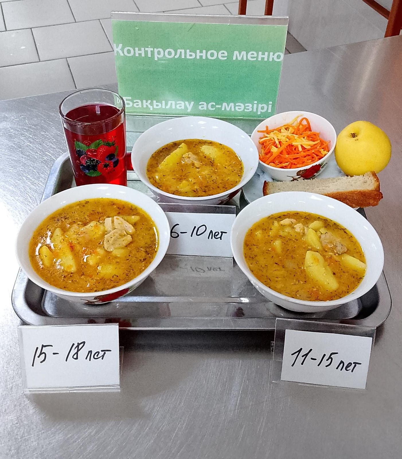 Контрольное блюдо на 12.11.2025 год